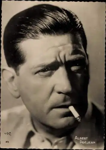 Ak Schauspieler Albert Prejan, Portrait, Zigarette
