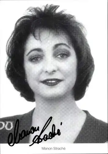 Ak Schauspielerin Manon Strache, Portrait, Autogramm