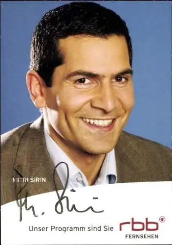 Ak Schauspieler Mitri Sirin, Portrait, Autogramm, rbb