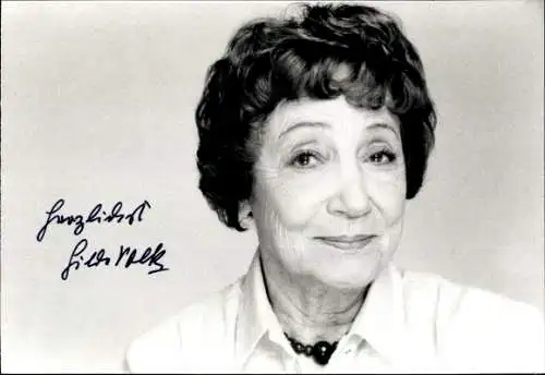 Ak Schauspielerin Hilda Volk, Portrait, Autogramm