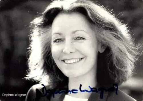 Ak Schauspielerin Daphne Wagner, Portrait, Autogramm