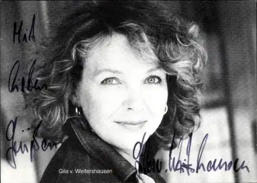 Ak Schauspielerin Gila v. Weitershausen, Portrait, Autogramm