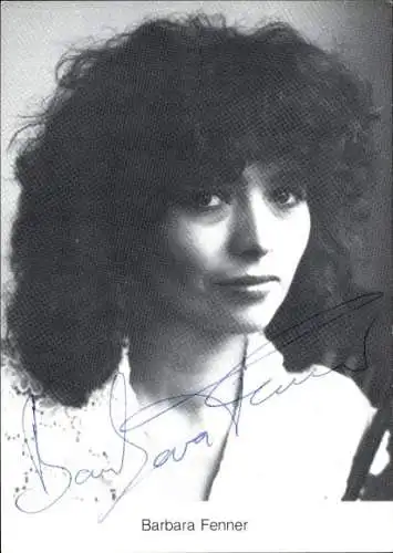 Ak Schauspielerin Barbara Fenner, Portrait, Autogramm