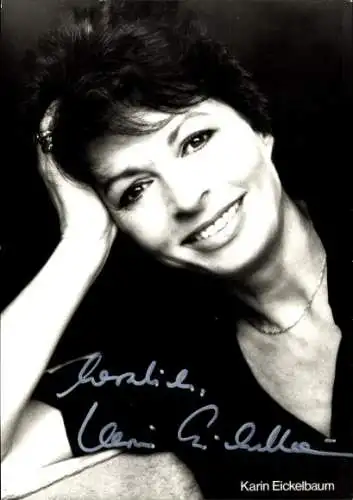 Ak Schauspielerin Karin Eickelbaum, Portrait, Autogramm