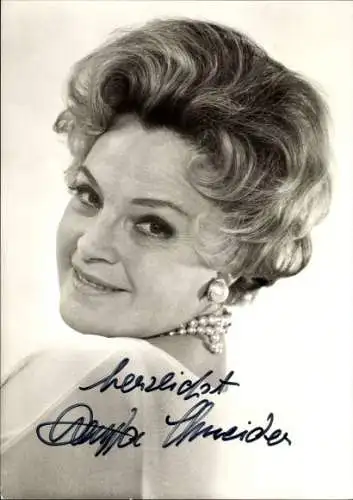 Ak Schauspielerin Magda Schneider, Portrait, Autogramm