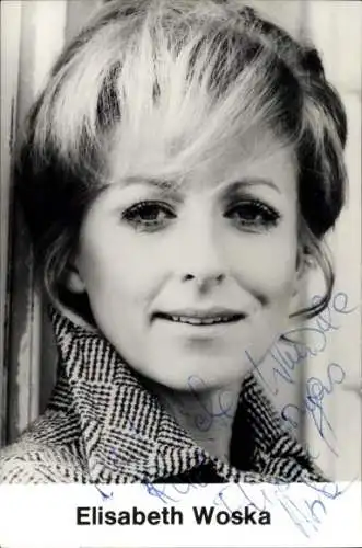 Ak Schauspielerin Elisabeth Woska, Portrait, Autogramm