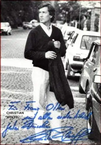 Ak Schauspieler Christian Wolff, Portrait,  Autogramm