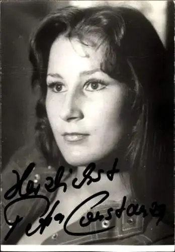 Ak Schauspielerin Petra Constanza, Portrait, Autogramm