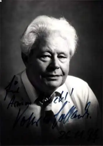 Ak Schauspieler Volker von Collande, Portrait, Autogramm