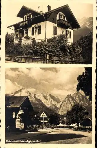 Ak Garmisch Partenkirchen in Oberbayern, Hotel, Zugspitze