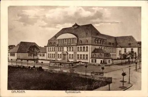 Ak Opladen Leverkusen im Rheinland, Gymnasium
