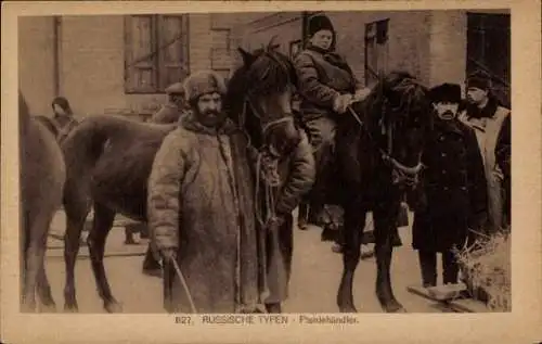 Ak Russische Typen, Pferdehändler