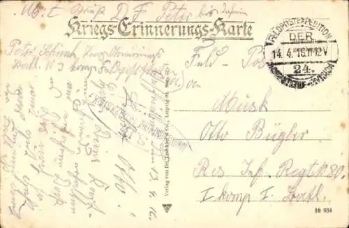 Ak Neuester Nachrichtendienst hinter der Front, Deutsche Soldaten, I. WK