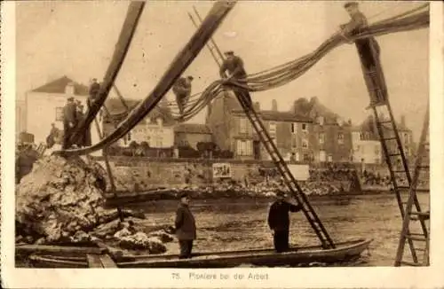 Ak Kriegsschauplatz, Pioniere bei der Arbeit, I. WK