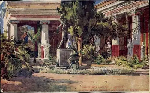 Ak Korfu Griechenland, Peristyl des Palastes, Achilleion