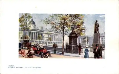 Künstler Ak London City England, National Gallery, Trafalgar Square