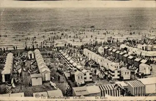 Ak Blankenberghe Blankenberge Westflandern, Les Bains, Strand