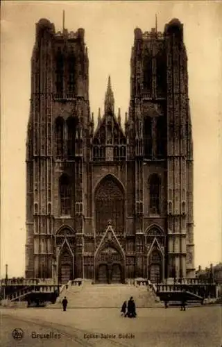 Ak Brüssel Brüssel, Kirche Sainte Gudule