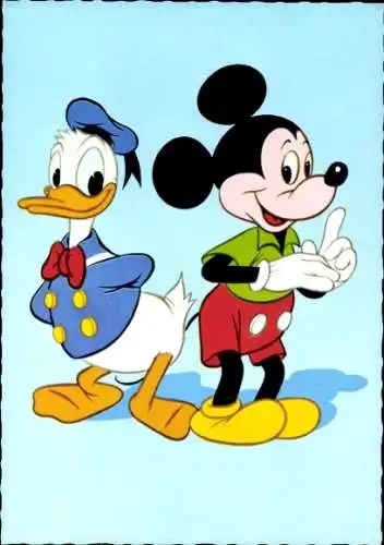 Ak Walt Disney, Micky Maus, Donald Duck