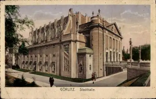 Ak Görlitz in der Lausitz, Stadthalle