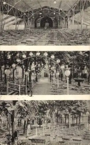 Ak Berlin Kreuzberg, Berliner Bock-Brauerei am Tempelhofer Berg, Sommergarten