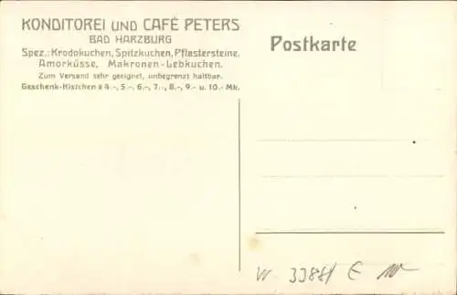 Künstler Ak Bad Harzburg am Harz, Kaiser Karl der Große, Götzenbild des Krodo, Cafe Peters