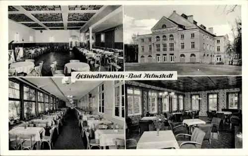 Ak Helmstedt in Niedersachsen, Hotel Gesundbrunnen, Innenansicht