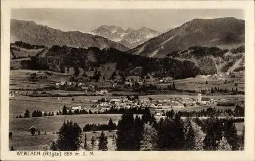 Ak Wertach im Allgäu, Panorama