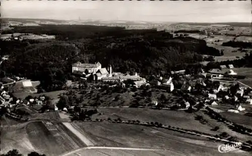 Ak Wolfegg im Allgäu, Panorama mit Schloss