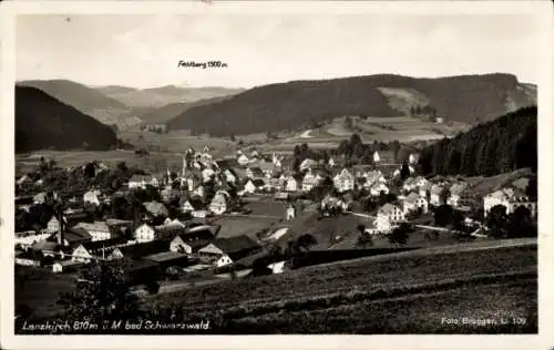 Ak Lenzkirch im Schwarzwald, Panorama mit Blick auf den Feldberg