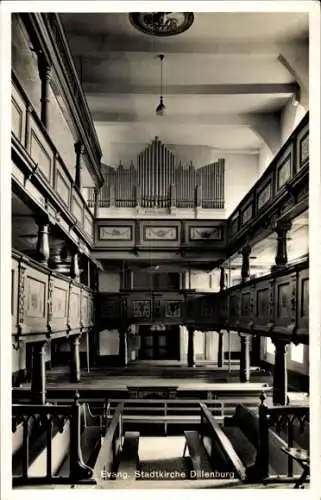 Ak Dillenburg im Lahn Dill Kreis, Evangelische Stadtkirche, Orgel