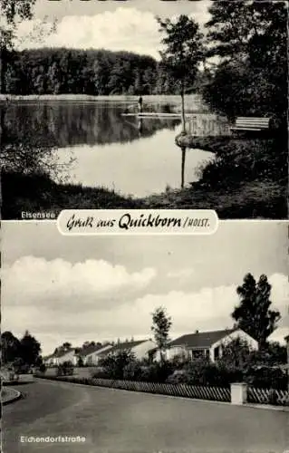 Ak Quickborn in Holstein, Elsensee, Eichendorfstraße