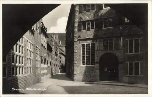 Ak Hansestadt Bremen, Böttcherstraße