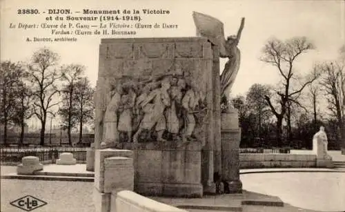 Ak Dijon Côte d'Or, Monument de la Victoire et du Souvenir