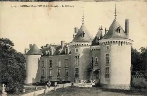 Ak Dammarie en Puissaye Loiret, Schloss