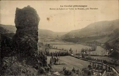 Ak Pierrefort Cantal, Rocher de Laborie, Vallee de Bresons