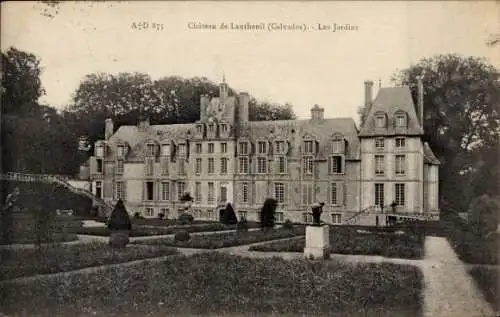Ak Lantheuil Calvados, Schloss, Garten