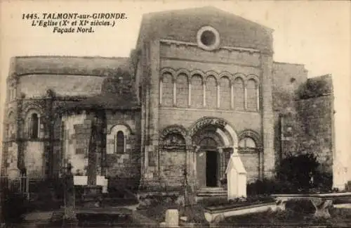 Ak Talmont sur Gironde Charente Maritime, Kirche