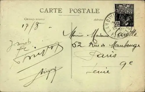 Ak Lampaul Guimiliau Finistère, vue générale du Calvaire