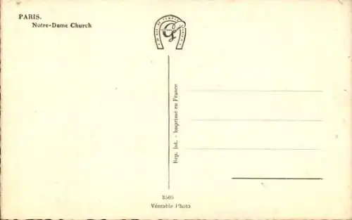Ak Paris IV Ile de la Cité, Cathédrale Notre Dame