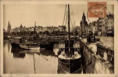 Ak La Rochelle Charente Maritime, Hafen, Quai Duperre