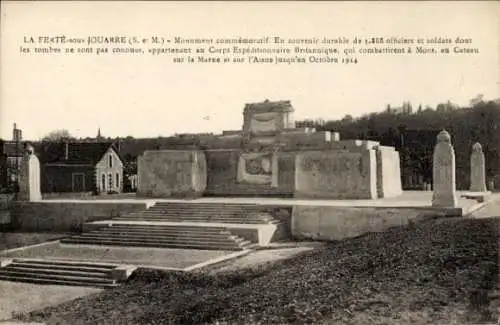 Ak La Ferte sous Jouarre Seine et Marne, Monument commemoratif