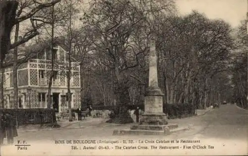 Ak Bois de Boulogne Hauts de Seine, La Croix Catelan, Restaurant