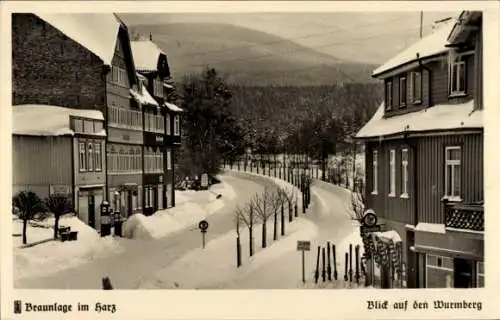 Ak Braunlage im Oberharz, Wurmberg, Winter