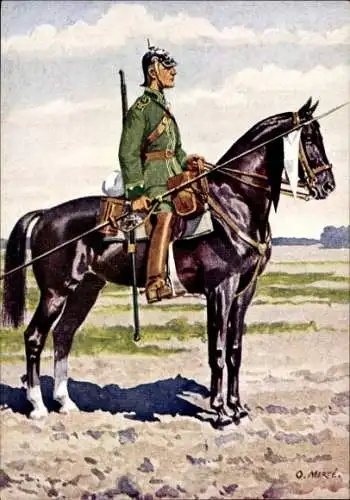 Künstler Ak Merté, Oskar, Regiment Königsjäger zu Pferd Nr. 1, Aufklärungsabteilung 2