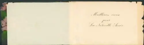 Klapp Ak Glückwunsch Neujahr, Blumen