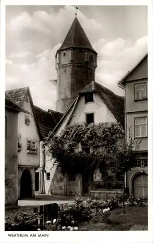 Ak Wertheim am Main, Turm, Teilansicht