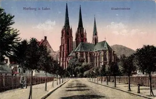 Ak Marburg an der Lahn, Elisabethkirche