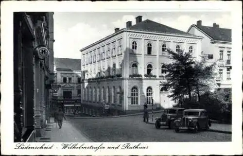 Ak Lüdenscheid im Märkischen Kreis, Wilhelmstraße, Rathaus