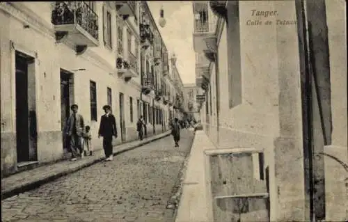 Ak Tangiers Tanger Marokko, Tetouan-Straße